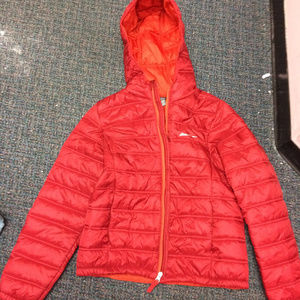 BOYS Eddie Bauer Red Puffer Coat XL Note Fits M
